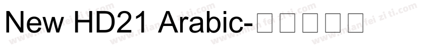 New HD21 Arabic字体转换